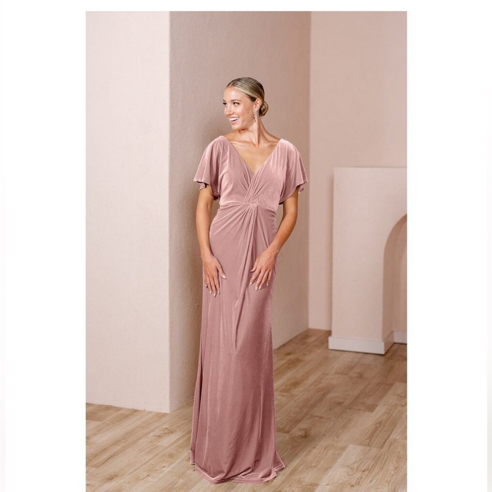 Revelry Dusty Rose/Blush Gwen Maxi Dress